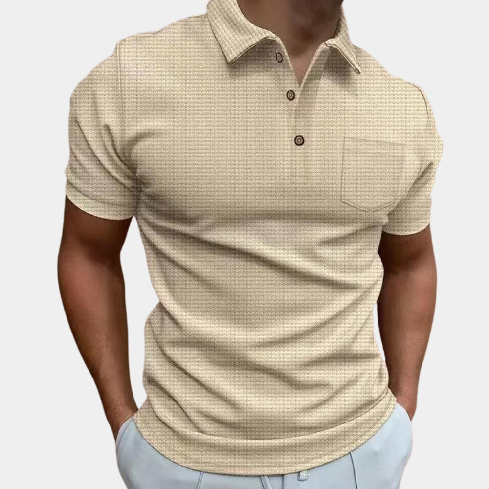 Men's casual shirt with short sleeves