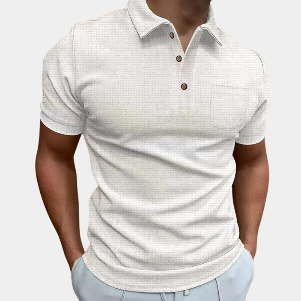 Men's casual shirt with short sleeves