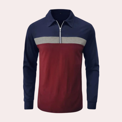 Men's long sleeve polo