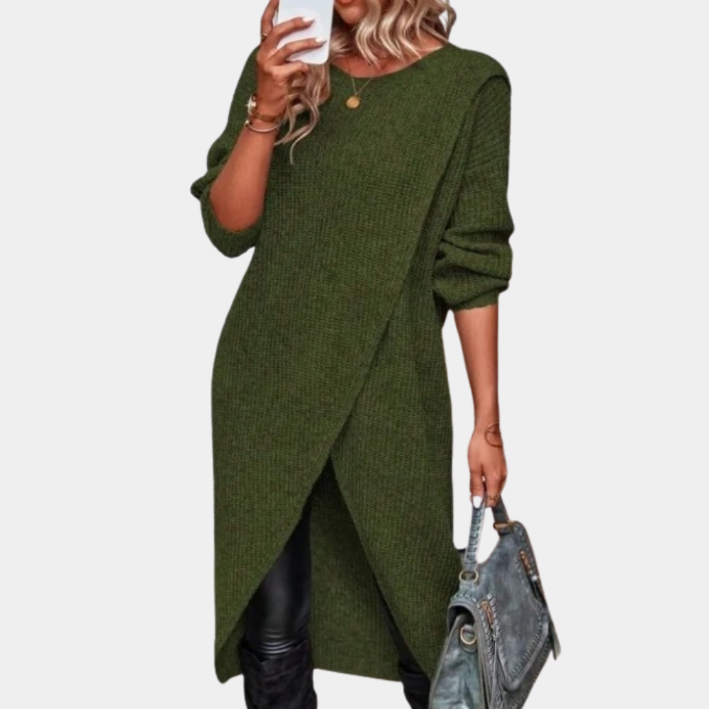 Modern women's sweater dress