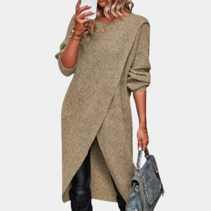 Modern women's sweater dress