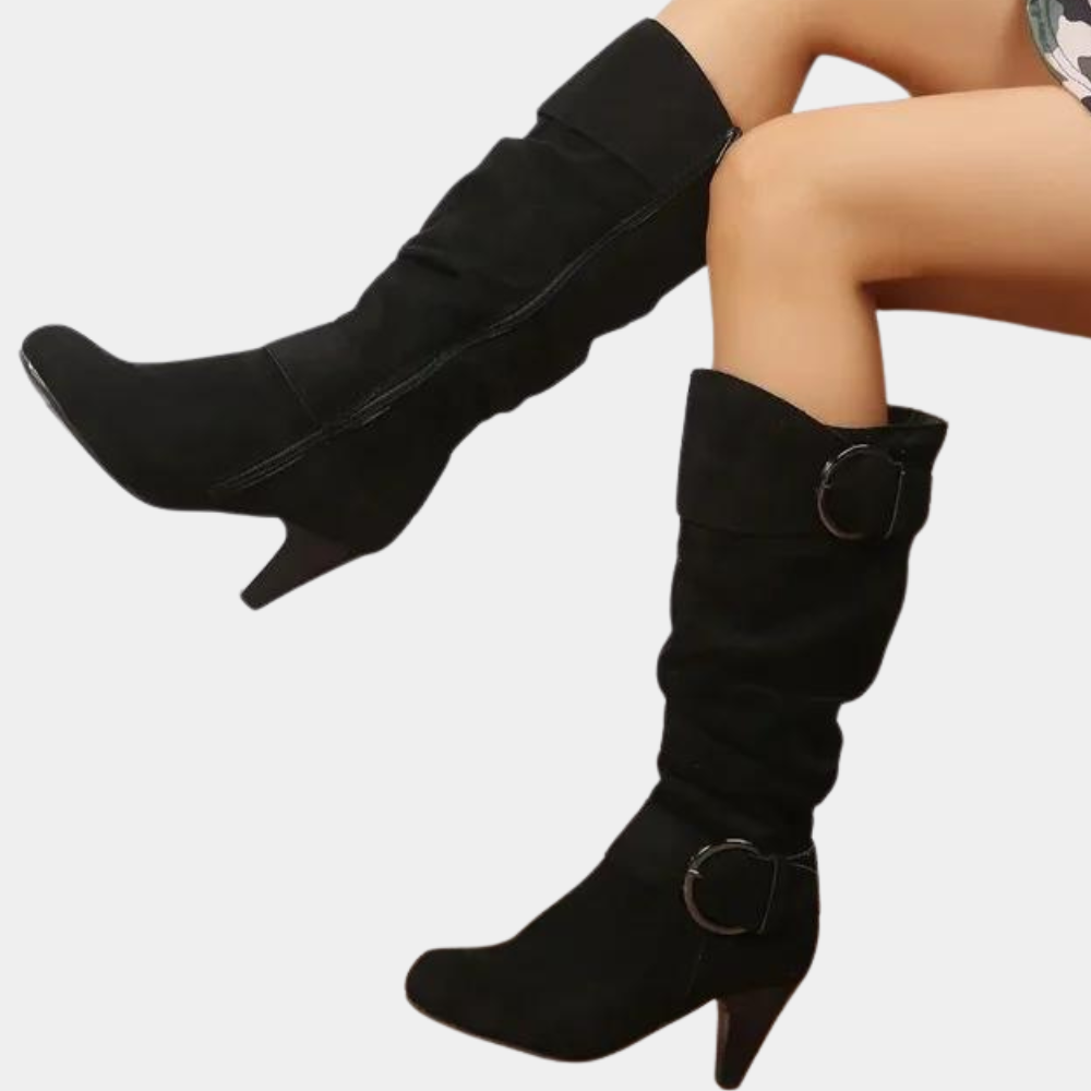 Trendy ladies knee-high boots