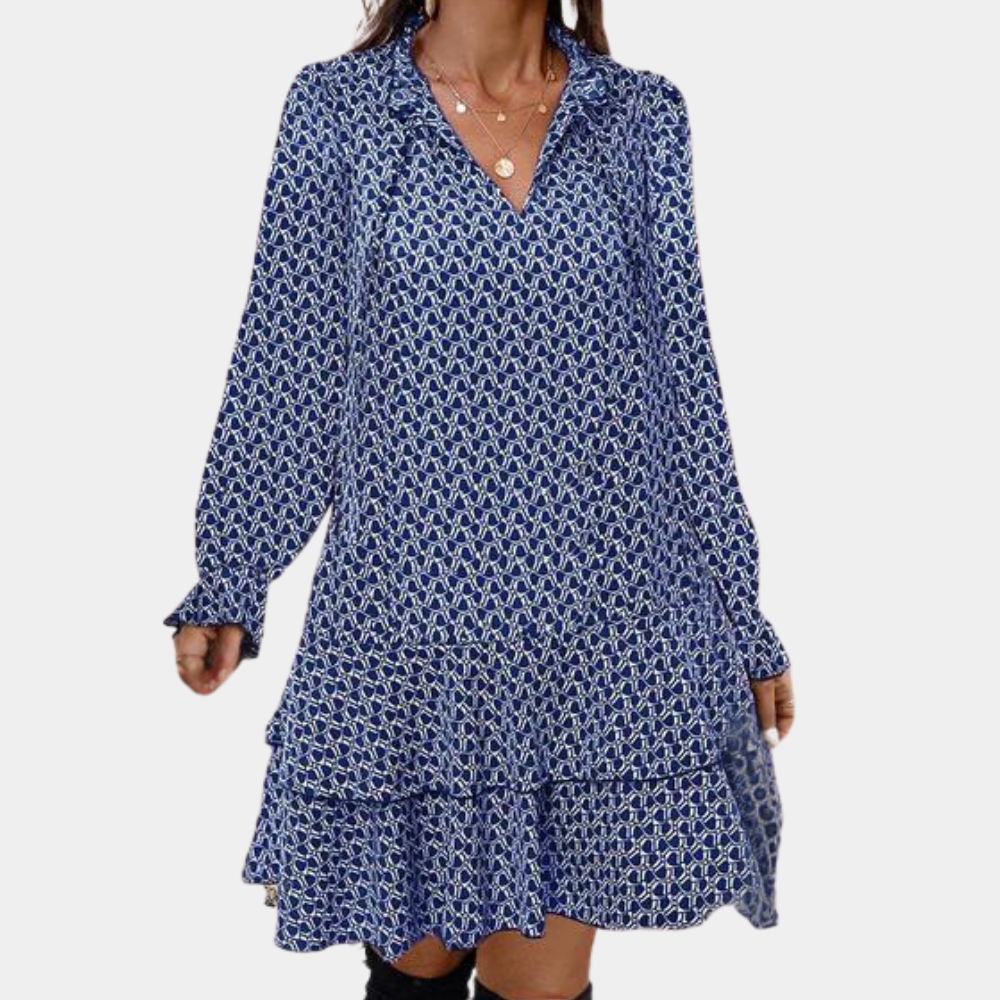 Women's dress with long sleeves