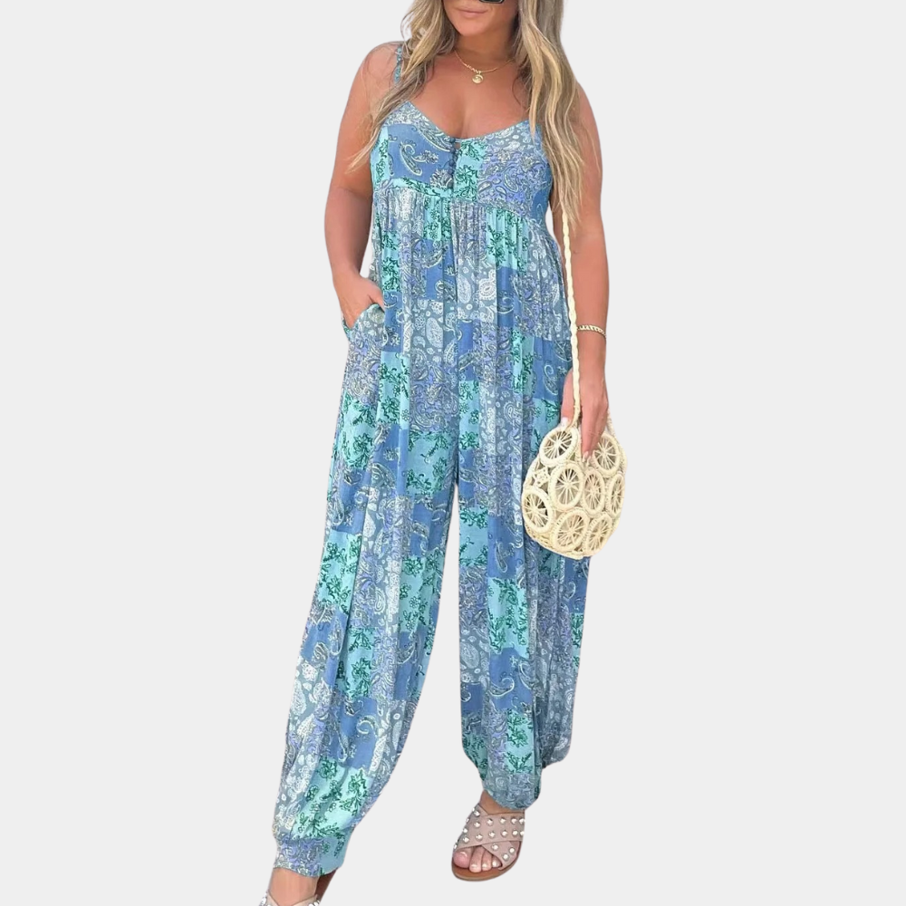 Women's boho style jumpsuit