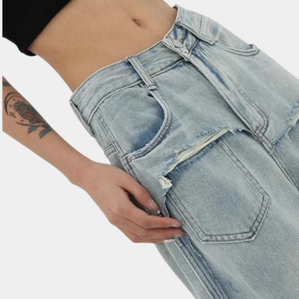 Ladies denim pants