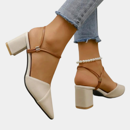 Elegant heeled sandals for women