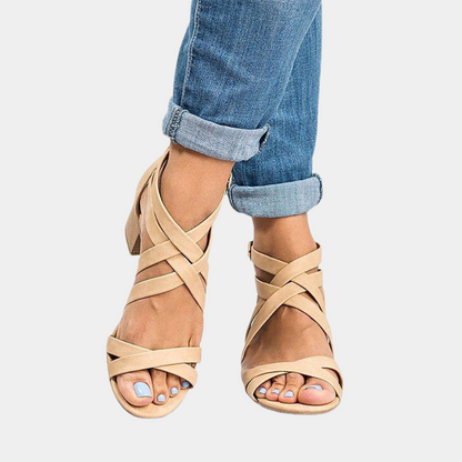 Women's Stacked Heel Sandals