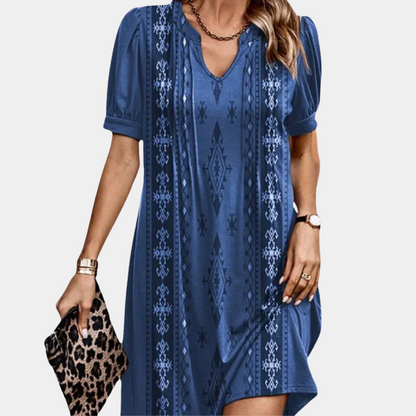 Casual v-neck women's dress