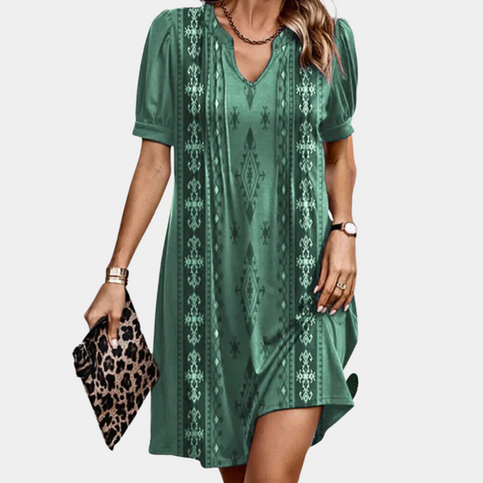 Casual v-neck women's dress