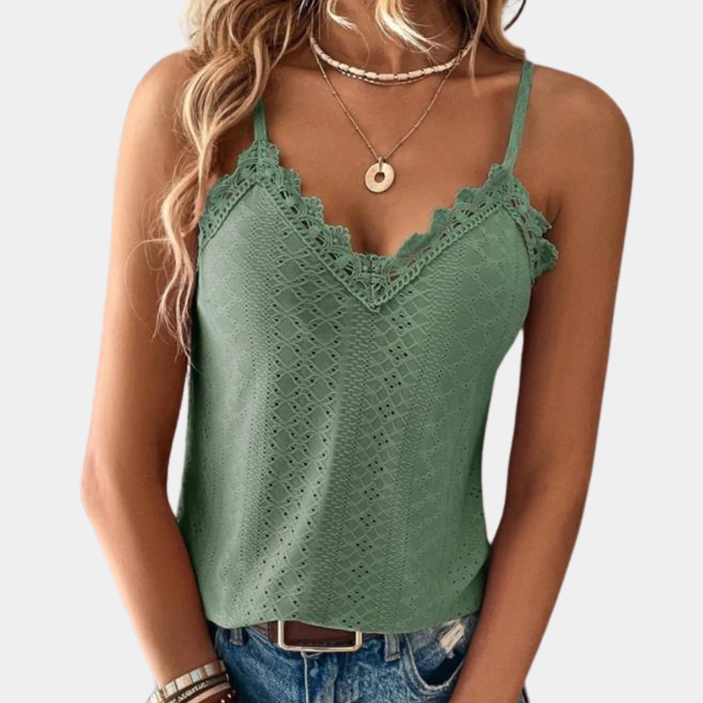 Stylish women's top with v-neck