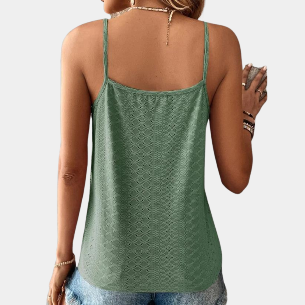 Stylish women's top with v-neck