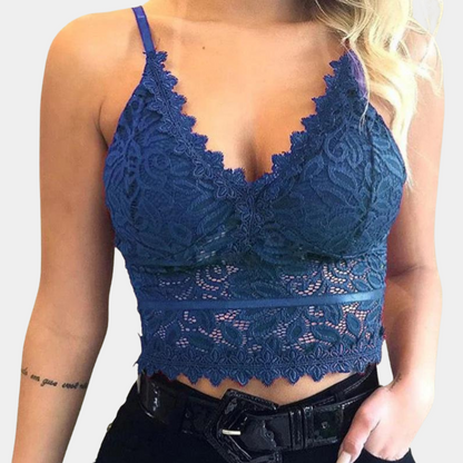 Stylish floral lace ladies top