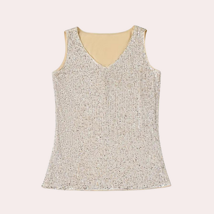 Elegant ladies top with glitter