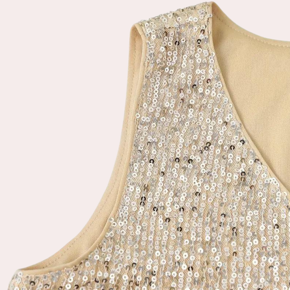 Elegant ladies top with glitter