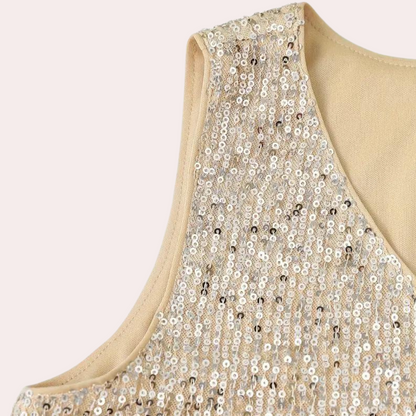 Elegant ladies top with glitter