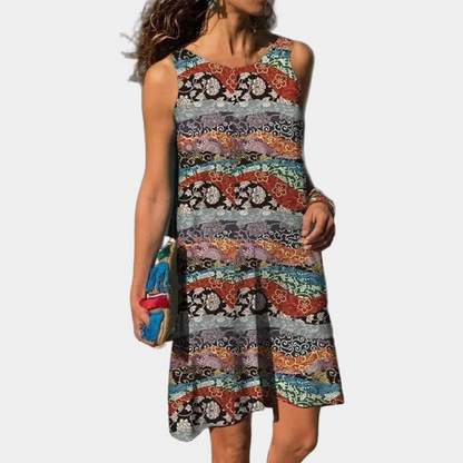 Casual floral beach dress for women