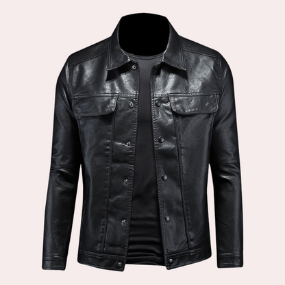 Modern biker jacket for men