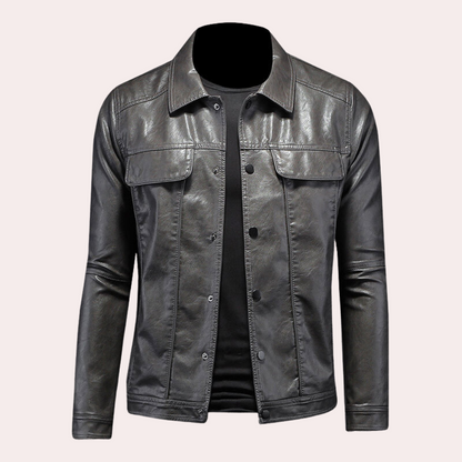 Modern biker jacket for men