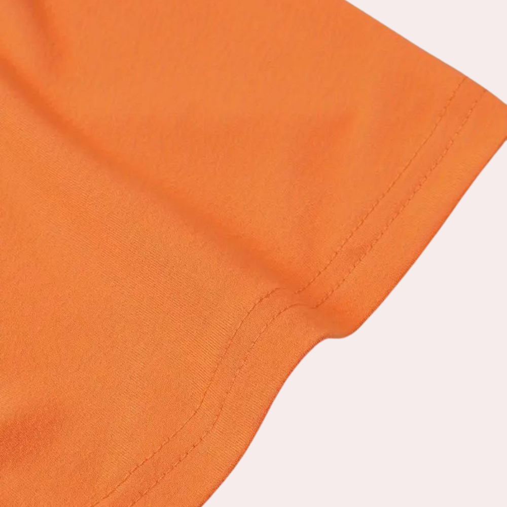 Lightweight orange short sleeve t-shirt