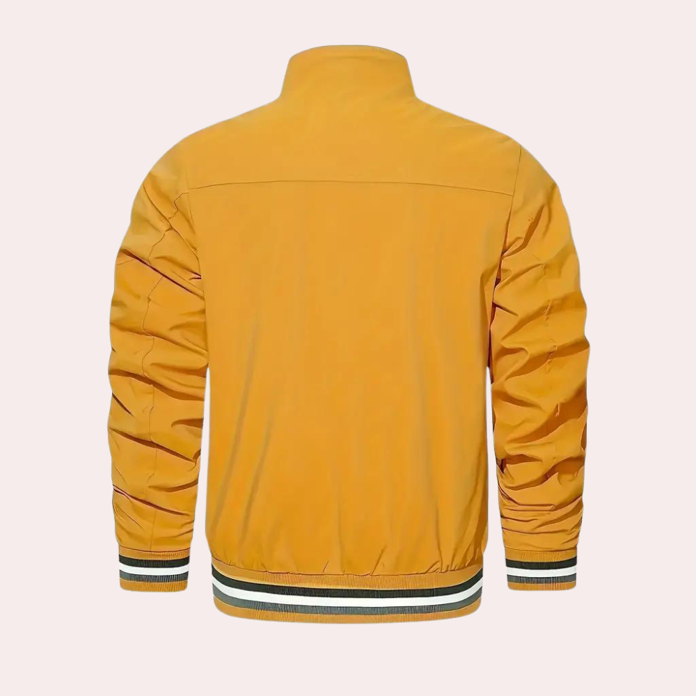 Casual orange men's jacket