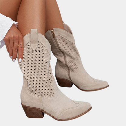 Claury - Breathable cowboy boots for women