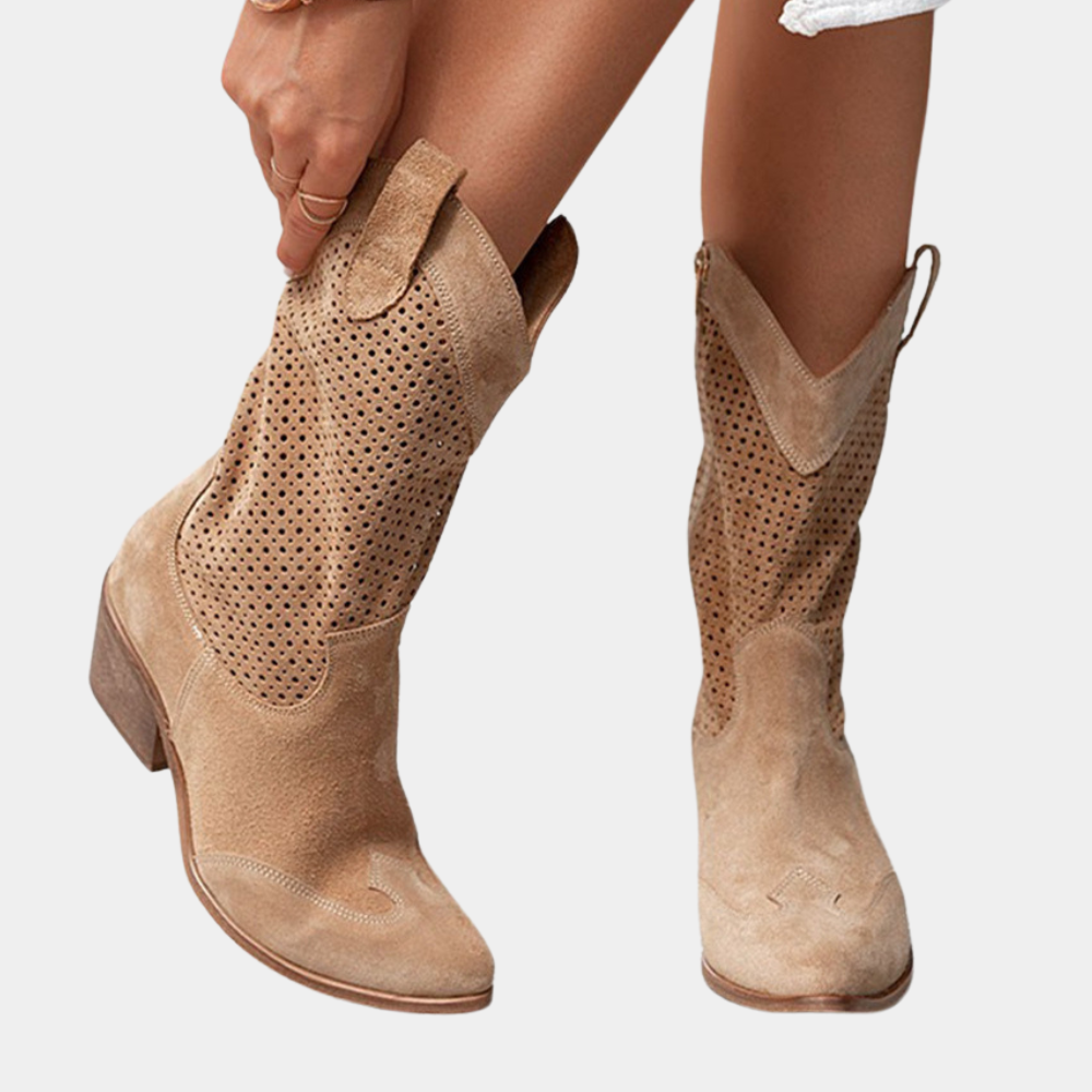 Claury - Breathable cowboy boots for women