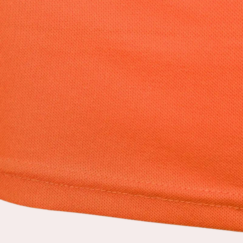 Stylish orange men's polo shirt