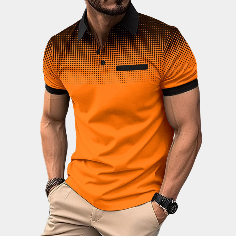 Casual orange shirt for men