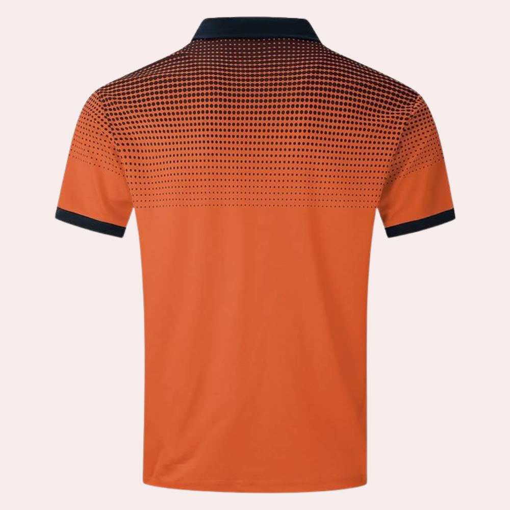 Casual oranje overhemd voor heren