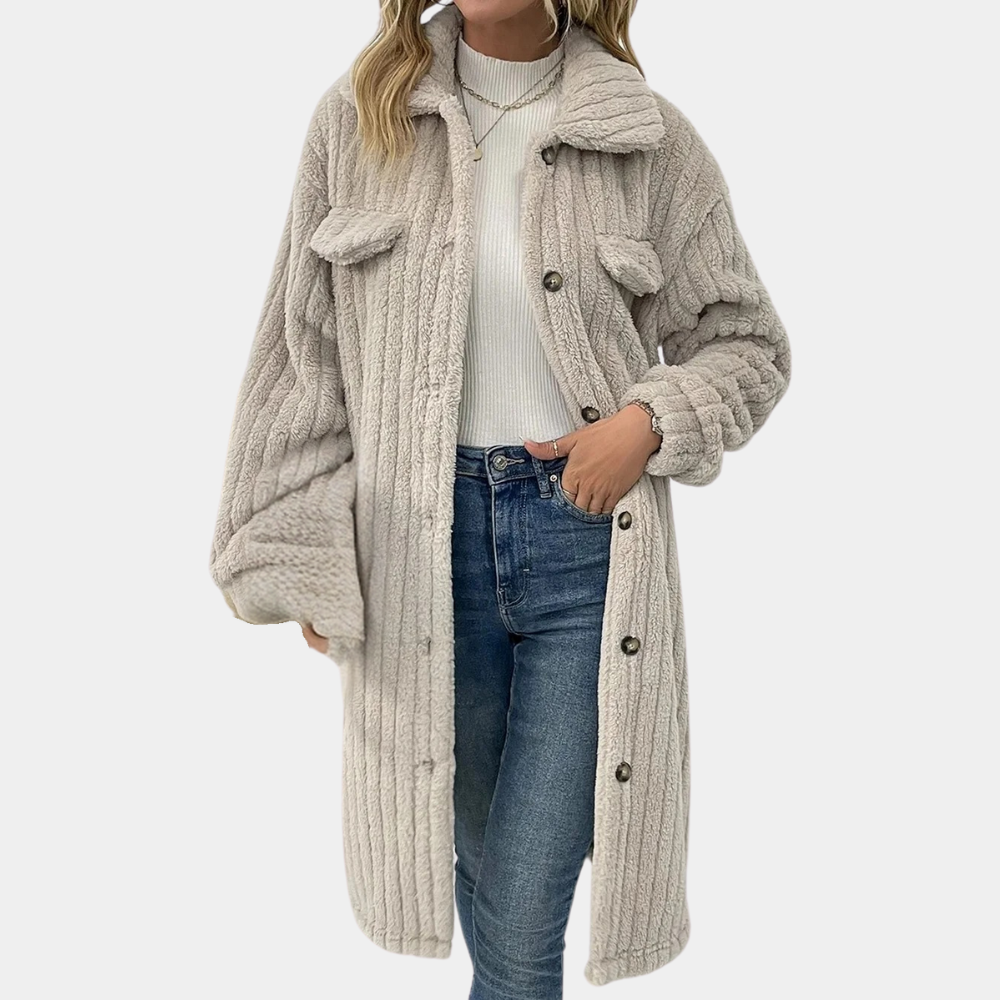 Warm and stylish ladies coat