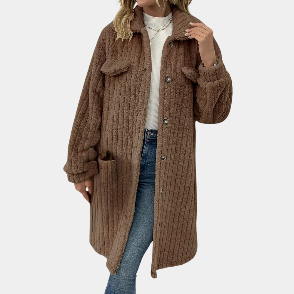 Warm and stylish ladies coat