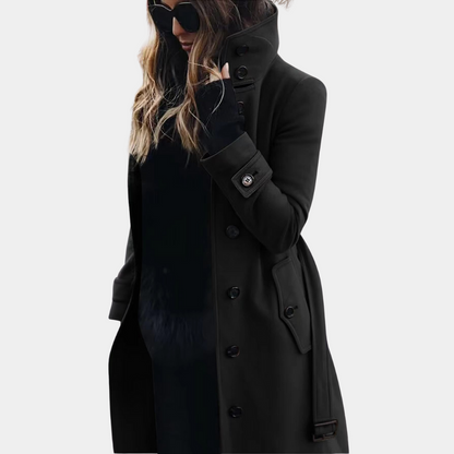 Stylish and warm trench coat for women