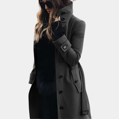 Stylish and warm trench coat for women