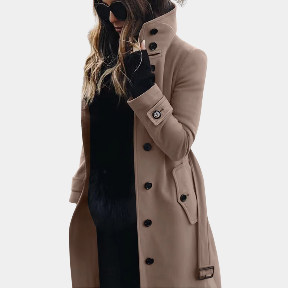 Stylish and warm trench coat for women