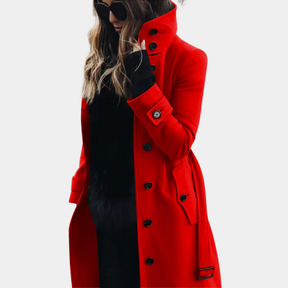 Stylish and warm trench coat for women