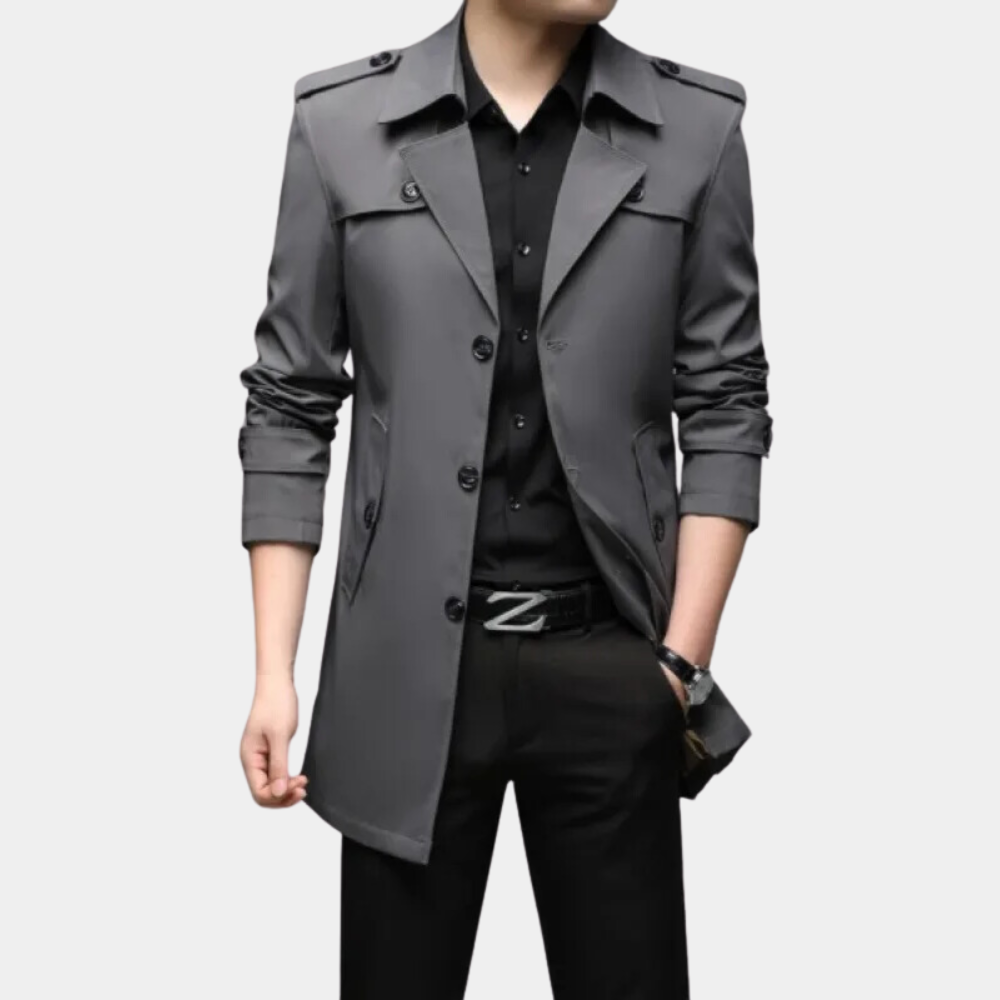 Moderne trenchcoat voor heren