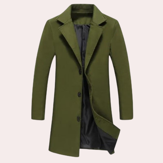 Modern long coat for men