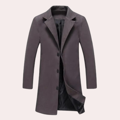 Modern long coat for men