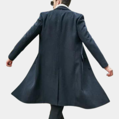 Classic long coat for men