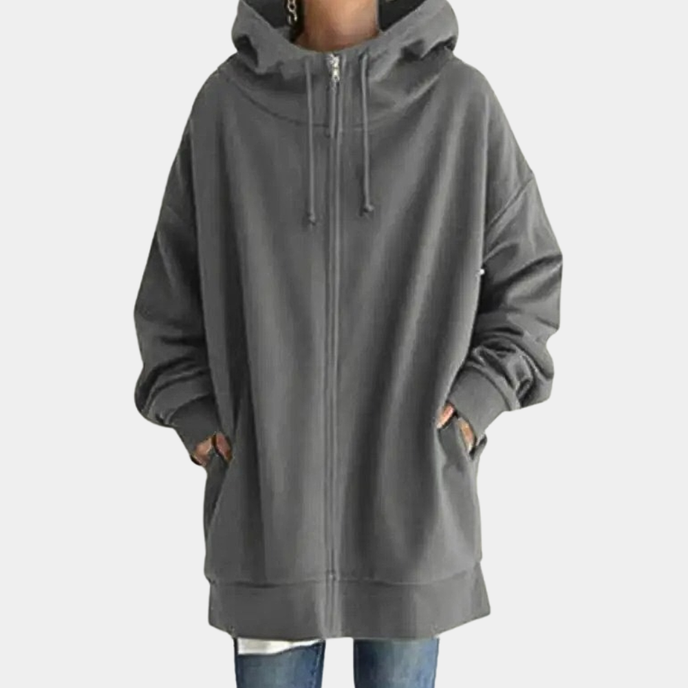 Stijlvolle zip-up hoodie voor dames