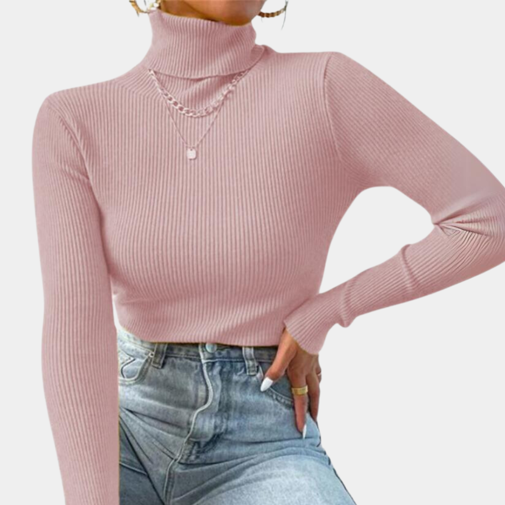 Luxurious turtleneck sweater for women