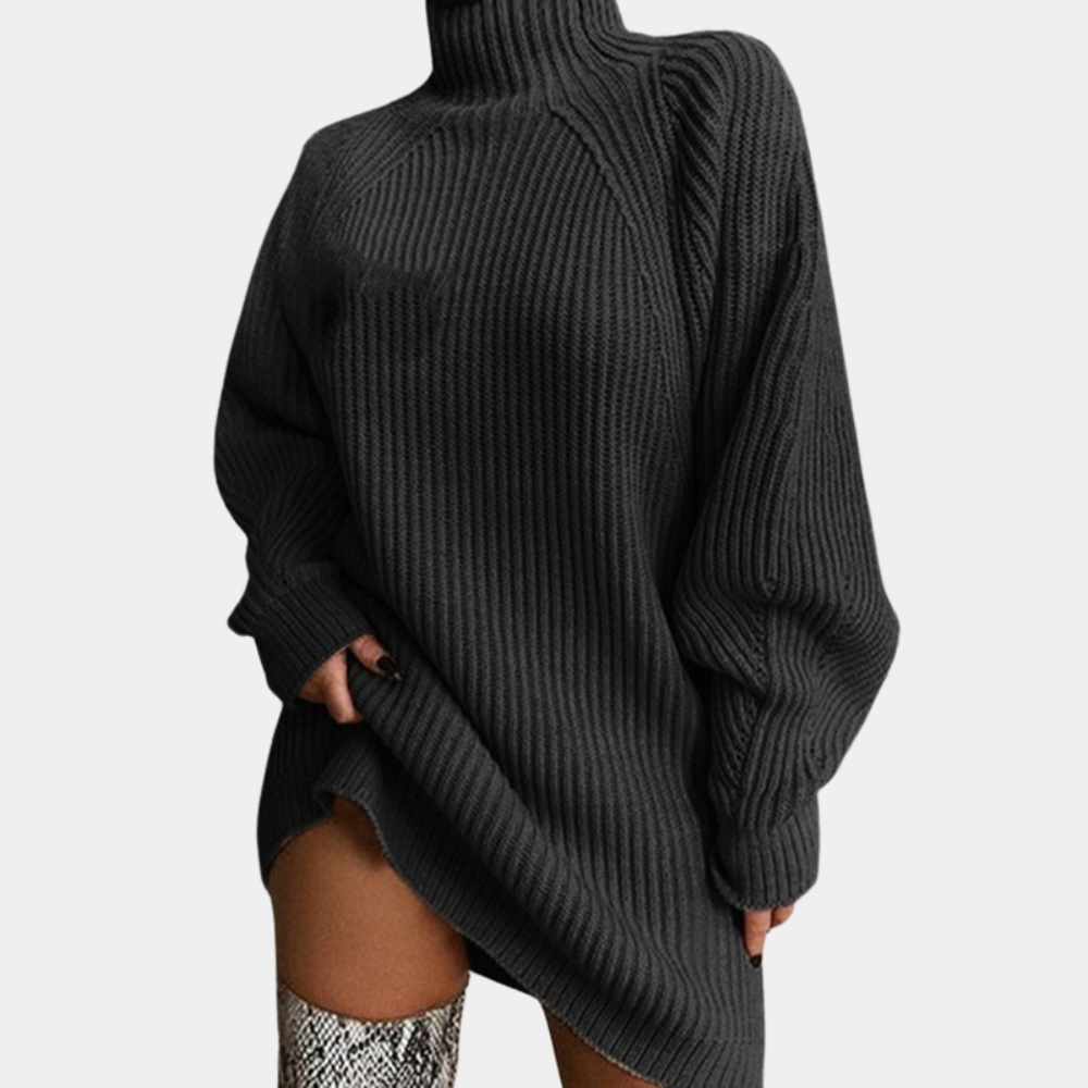 Knitted oversized sweater for women