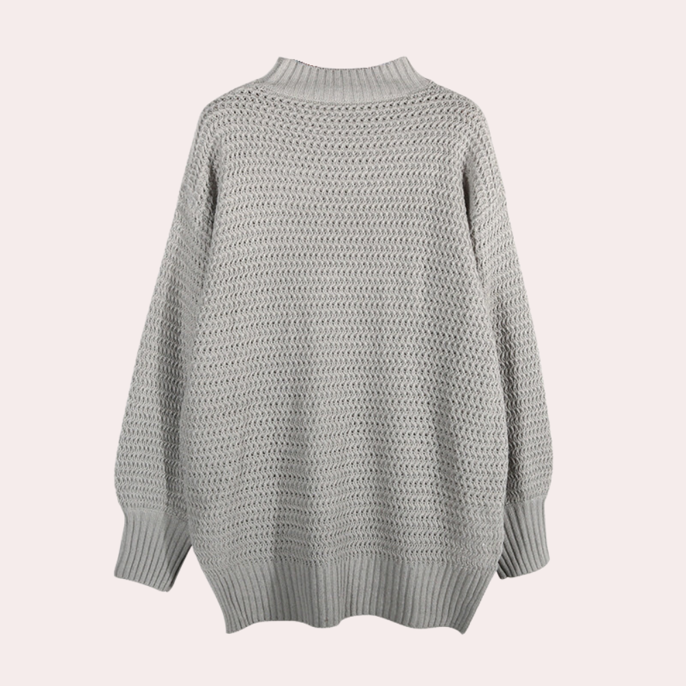 Stylish knitted women's sweater