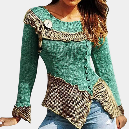 Elegant and knitted women's sweater