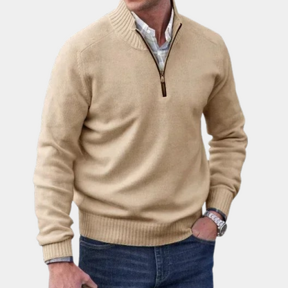 Stylish zip-up sweater for men