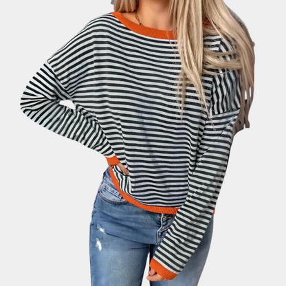 Classic striped women's sweater