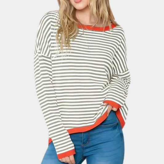 Classic striped women's sweater