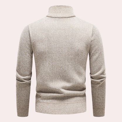 Ignatius - Timeless Elegance Half-Zip Sweater for Men