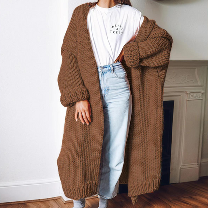 Zandra | Long knitted winter coat