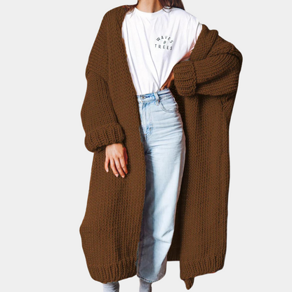 Zandra | Long knitted winter coat